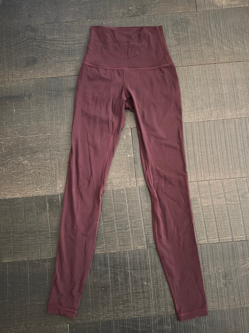 Burgundy Lululemon leggings